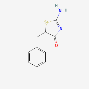 molecular formula C11H12N2OSe B11081887 2-Imino-5-(4-methylbenzyl)-1,3-selenazolidin-4-one 