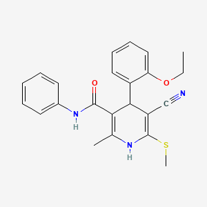 5-cyano-4-(2-ethoxyphenyl)-2-methyl-6-(methylsulfanyl)-N-phenyl-1,4-dihydropyridine-3-carboxamide