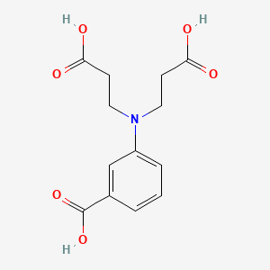 molecular formula C13H15NO6 B11081988 3-[Bis(2-carboxyethyl)amino]benzoic acid 