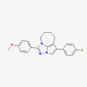 4-[4-(4-Bromophenyl)-5,6,7,8-tetrahydro-2,2a,8a-triazacyclopenta[cd]azulen-1-yl]phenyl methyl ether