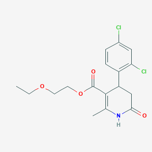 molecular formula C17H19Cl2NO4 B11082056 2-Ethoxyethyl 4-(2,4-dichlorophenyl)-2-methyl-6-oxo-1,4,5,6-tetrahydropyridine-3-carboxylate 