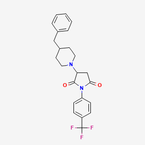 3-(4-Benzylpiperidin-1-yl)-1-[4-(trifluoromethyl)phenyl]pyrrolidine-2,5-dione