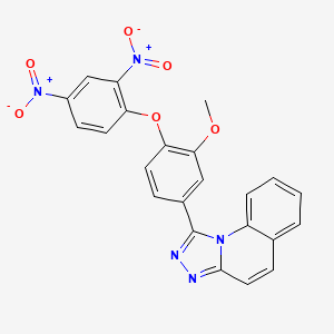 1-[4-(2,4-Dinitrophenoxy)-3-methoxyphenyl][1,2,4]triazolo[4,3-a]quinoline