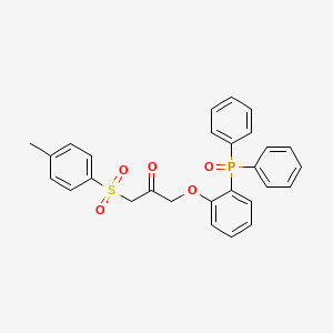 1-[2-(Diphenylphosphoryl)phenoxy]-3-[(4-methylphenyl)sulfonyl]propan-2-one