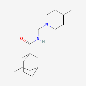 N-[(4-methylpiperidin-1-yl)methyl]adamantane-1-carboxamide