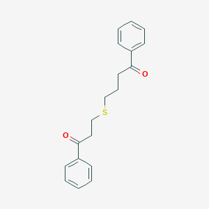 molecular formula C19H20O2S B11082173 4-[(3-Oxo-3-phenylpropyl)sulfanyl]-1-phenylbutan-1-one 