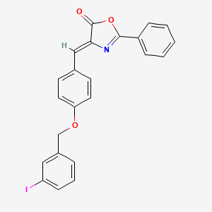 (4Z)-4-{4-[(3-iodobenzyl)oxy]benzylidene}-2-phenyl-1,3-oxazol-5(4H)-one