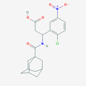 3-[(1-Adamantylcarbonyl)amino]-3-(2-chloro-5-nitrophenyl)propanoic acid