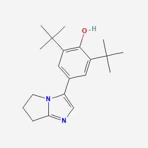 molecular formula C20H28N2O B11082218 2,6-di-tert-butyl-4-(6,7-dihydro-5H-pyrrolo[1,2-a]imidazol-3-yl)phenol 