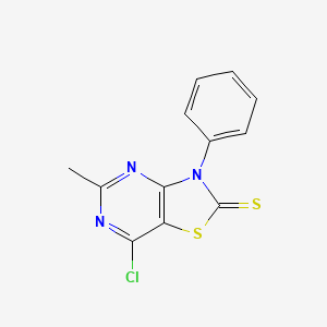 7-Chloro-5-methyl-3-phenylthiazolo[4,5-d]pyrimidine-2(3H)-thione