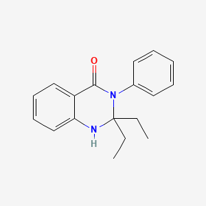 molecular formula C18H20N2O B11082273 2,2-diethyl-3-phenyl-2,3-dihydroquinazolin-4(1H)-one 