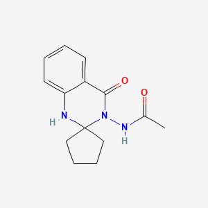 N-(4'-oxo-1',4'-dihydro-3'H-spiro[cyclopentane-1,2'-quinazolin]-3'-yl)acetamide