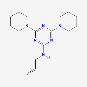 molecular formula C16H26N6 B11082335 Allyl-(4,6-di-piperidin-1-yl-[1,3,5]triazin-2-yl)-amine 