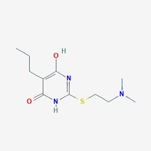 2-{[2-(dimethylamino)ethyl]sulfanyl}-6-hydroxy-5-propylpyrimidin-4(3H)-one