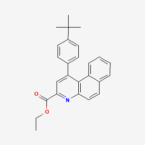 molecular formula C26H25NO2 B11082357 Ethyl 1-(4-tert-butylphenyl)benzo[f]quinoline-3-carboxylate CAS No. 5772-98-5