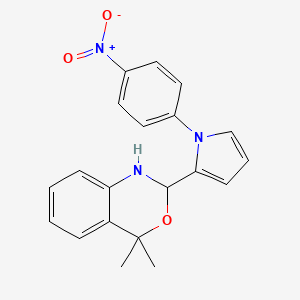 4,4-dimethyl-2-[1-(4-nitrophenyl)-1H-pyrrol-2-yl]-1,4-dihydro-2H-3,1-benzoxazine