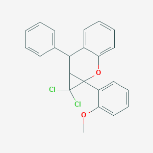 1,1-Dichloro-1a-(2-methoxyphenyl)-7-phenyl-1,1a,7,7a-tetrahydrocyclopropa[b]chromene