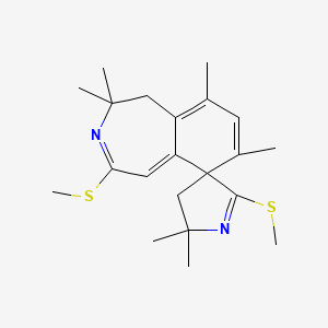 2,2,5',5',7,9-Hexamethyl-2',4-bis(methylsulfanyl)-1,2,4',5'-tetrahydrospiro[3-benzazepine-6,3'-pyrrole]