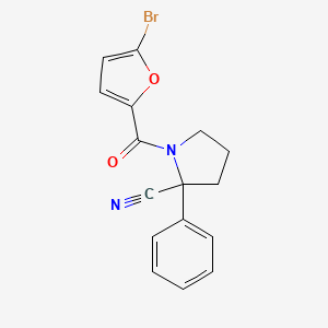 1-(5-Bromo-furan-2-carbonyl)-2-phenyl-pyrrolidine-2-carbonitrile