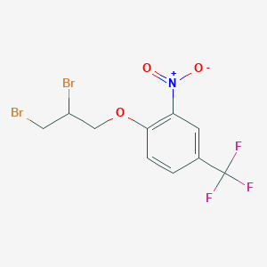 1-(2,3-Dibromopropoxy)-2-nitro-4-(trifluoromethyl)benzene