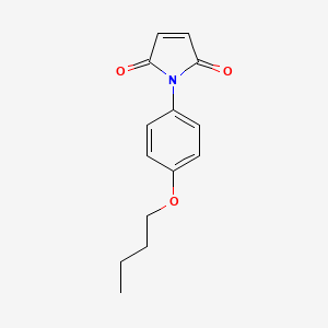 molecular formula C14H15NO3 B11082480 1H-Pyrrole-2,5-dione, 1-(4-butoxyphenyl)- CAS No. 89143-08-8