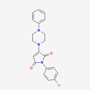 1-(4-chlorophenyl)-3-(4-phenylpiperazin-1-yl)-1H-pyrrole-2,5-dione