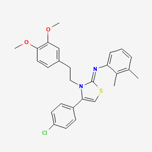 N-[4-(4-Chlorophenyl)-3-(3,4-dimethoxyphenethyl)-1,3-thiazol-2(3H)-yliden]-N-(2,3-dimethylphenyl)amine