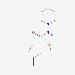 molecular formula C13H26N2O2 B11082693 2-hydroxy-N-(piperidin-1-yl)-2-propylpentanamide 