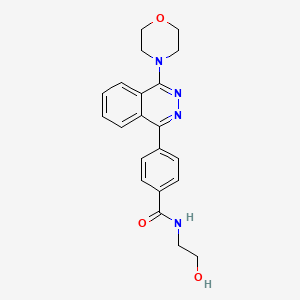 N-(2-hydroxyethyl)-4-[4-(morpholin-4-yl)phthalazin-1-yl]benzamide