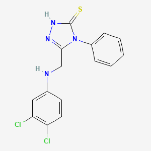 5-[(3,4-dichloroanilino)methyl]-4-phenyl-2,4-dihydro-3H-1,2,4-triazole-3-thione