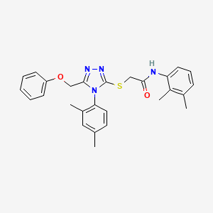 N-(2,3-dimethylphenyl)-2-{[4-(2,4-dimethylphenyl)-5-(phenoxymethyl)-4H-1,2,4-triazol-3-yl]sulfanyl}acetamide