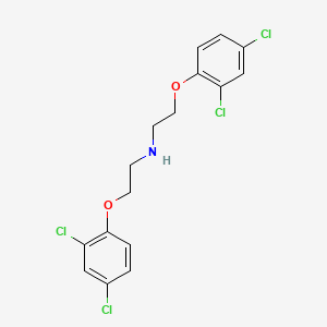 molecular formula C16H15Cl4NO2 B11082781 2-(2,4-dichlorophenoxy)-N-[2-(2,4-dichlorophenoxy)ethyl]ethanamine 