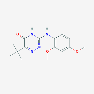 6-Tert-butyl-3-[(2,4-dimethoxyphenyl)amino]-1,2,4-triazin-5-ol