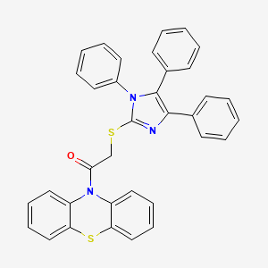 1-(10H-phenothiazin-10-yl)-2-[(1,4,5-triphenyl-1H-imidazol-2-yl)sulfanyl]ethanone