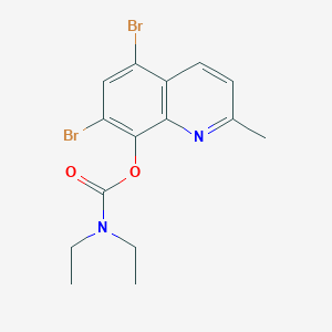 5,7-Dibromo-2-methylquinolin-8-yl diethylcarbamate