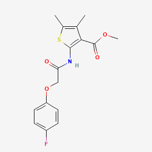 Methyl 2-{[(4-fluorophenoxy)acetyl]amino}-4,5-dimethylthiophene-3-carboxylate