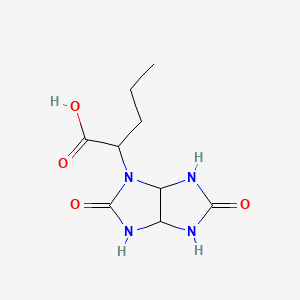 molecular formula C9H14N4O4 B11082975 2-(2,5-dioxohexahydroimidazo[4,5-d]imidazol-1(2H)-yl)pentanoic acid 