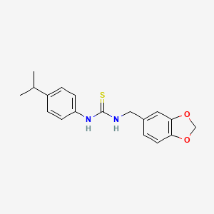 1-(1,3-Benzodioxol-5-ylmethyl)-3-(4-propan-2-ylphenyl)thiourea