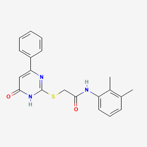 N-(2,3-dimethylphenyl)-2-[(6-oxo-4-phenyl-1,6-dihydropyrimidin-2-yl)sulfanyl]acetamide