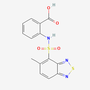 2-{[(5-Methyl-2,1,3-benzothiadiazol-4-yl)sulfonyl]amino}benzoic acid