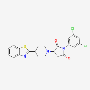 3-[4-(1,3-Benzothiazol-2-yl)piperidin-1-yl]-1-(3,5-dichlorophenyl)pyrrolidine-2,5-dione