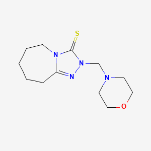 [1,2,4]Triazolo[4,3-a]azepine-3-thione, 2-morpholin-4-ylmethyl-2,5,6,7,8,9-hexahydro-