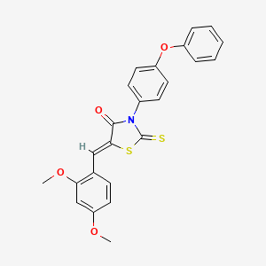 (5Z)-5-(2,4-dimethoxybenzylidene)-3-(4-phenoxyphenyl)-2-thioxo-1,3-thiazolidin-4-one