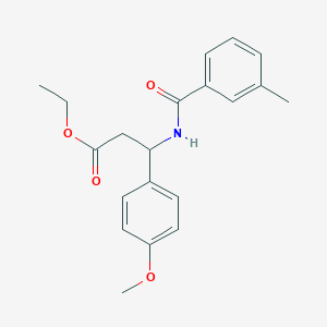 Ethyl 3-(4-methoxyphenyl)-3-[(3-methylbenzoyl)amino]propanoate