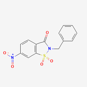 2-Benzyl-6-nitro-1,2-benzisothiazol-3(2H)-one 1,1-dioxide