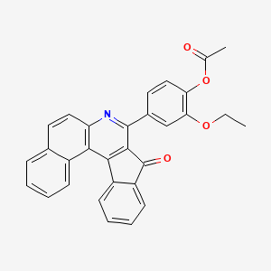 2-ethoxy-4-(9-oxo-9H-benzo[f]indeno[2,1-c]quinolin-8-yl)phenyl acetate