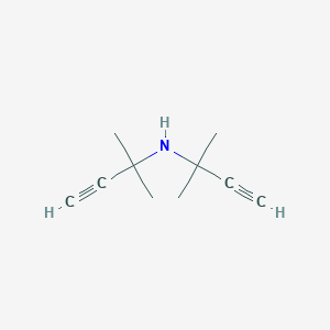 molecular formula C10H15N B11083314 2-methyl-N-(2-methylbut-3-yn-2-yl)but-3-yn-2-amine 