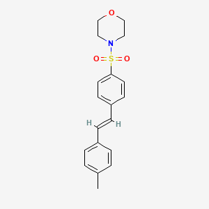 4-({4-[(E)-2-(4-methylphenyl)ethenyl]phenyl}sulfonyl)morpholine