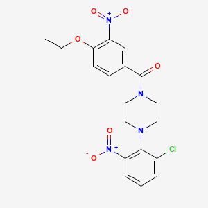 [4-(2-Chloro-6-nitrophenyl)piperazin-1-yl](4-ethoxy-3-nitrophenyl)methanone