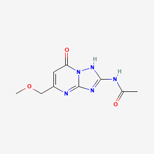 molecular formula C9H11N5O3 B11083330 N-(5-Methoxymethyl-7-oxo-3,7-dihydro-[1,2,4]triazolo[1,5-a]pyrimidin-2-yl)-acetamide 